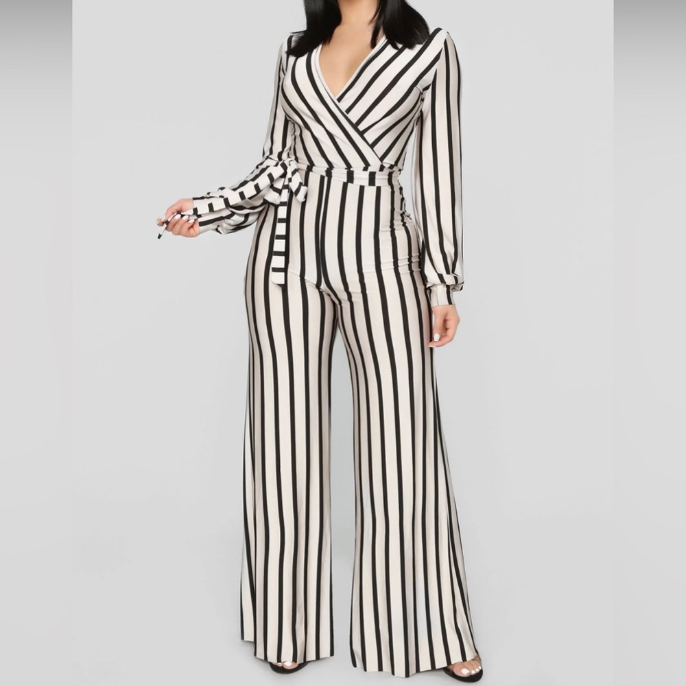 Striped Jumpsuit